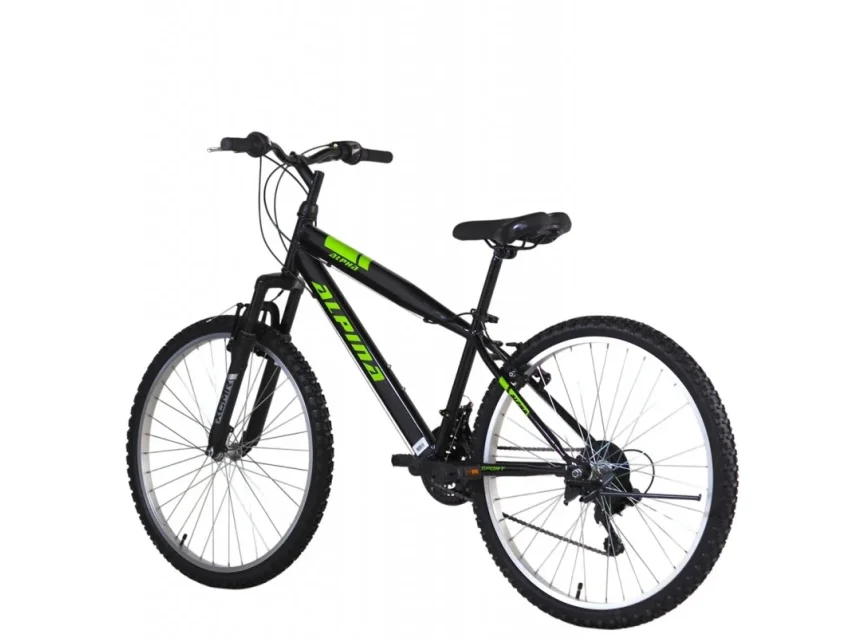 Alpina MTB 26''x14.5'' 21T/S μαύρο-πράσινο