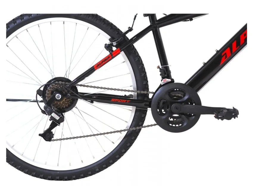 Alpina MTB 26''x14.5'' 21T Μαύρο/Κόκκινο