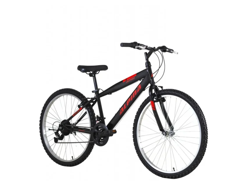 Alpina MTB 24''x12'' 21T μαύρο-κόκκινο