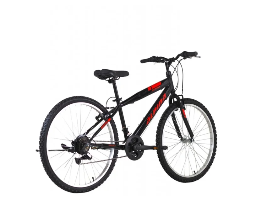 Alpina MTB 24''x12'' 21T μαύρο-κόκκινο